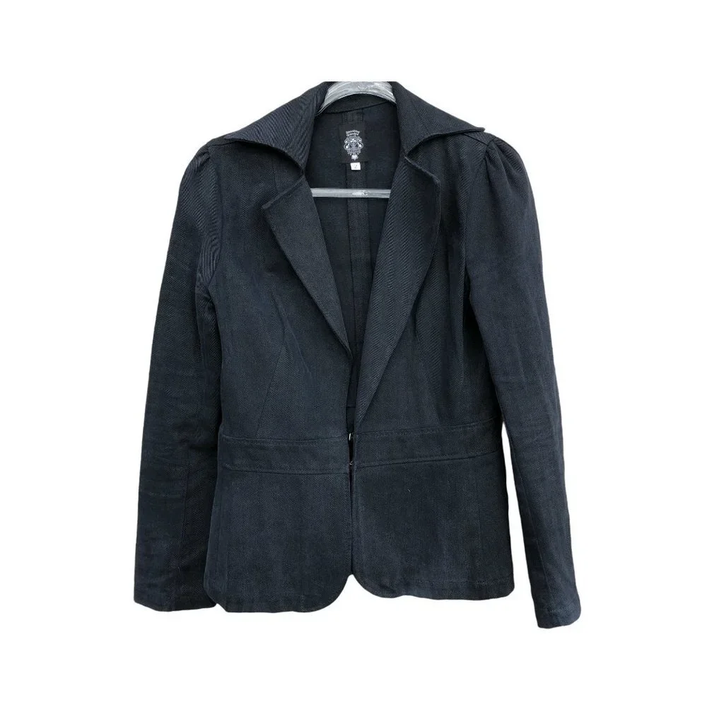 Smashing Grandpa Rock Couture Vintage Blazer Cotton Blazer Size 2 - Picture 1 of 4